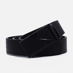 Ремень мужской, ширина 4 см, автомат, пряжка металл, цвет черный No Brand