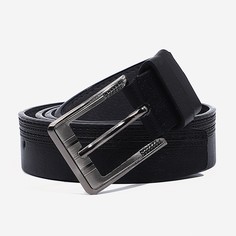 Ремень мужской, ширина 3,5 см, винт, пряжка металл, цвет черный No Brand