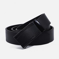 Ремень мужской, ширина 4 см, автомат, пряжка металл, цвет черный No Brand