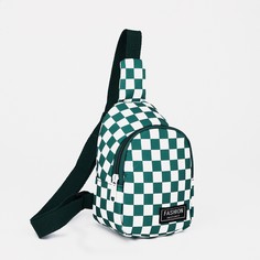 Рюкзак детский-слинг на молнии, цвет зеленый No Brand