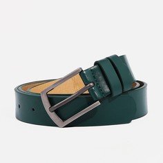 Ремень женский, ширина 2.7 см, винт, пряжка металл, цвет зеленый No Brand