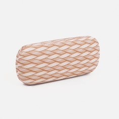 Футляр для очков хлопушка, салфетка, цвет бежевый No Brand