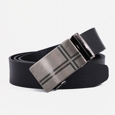 Ремень мужской, ширина 3,5 см, автомат, цвет черный No Brand