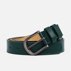 Ремень женский, ширина 2,7 см, винт, пряжка металл, цвет зеленый No Brand