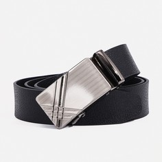 Ремень мужской, ширина 3,5 см, автомат, цвет черный No Brand