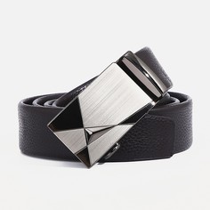Ремень мужской, ширина 3,5 см, автомат, цвет коричневый No Brand