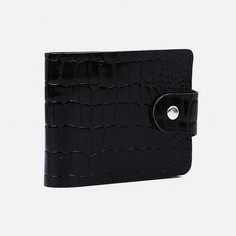 Кошелек на кнопке, цвет черный No Brand