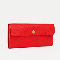 Кошелек на кнопке, цвет красный No Brand