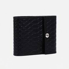 Кошелек на кнопке, цвет черный No Brand