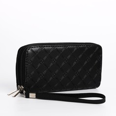 Кошелек на молнии, цвет черный No Brand