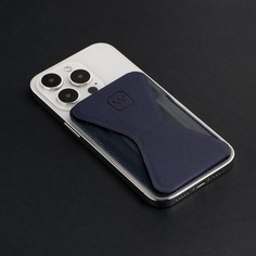 Магнитный кошелек-подставка windigo, поддержка magsafe, для iphone 12/13/14/15, космический синий