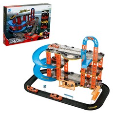 Парковка racing, с лифтом, 4 машинки, 3 уровня No Brand