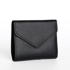 Кошелек на кнопке, цвет черный No Brand