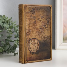 Шкатулка-книга металл, кожзам No Brand