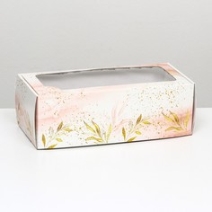 Коробка самосборная, с окном, No Brand