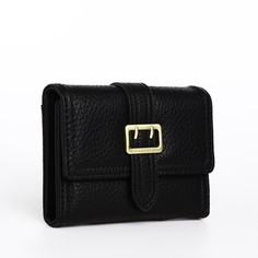 Кошелек на кнопке, цвет черный No Brand
