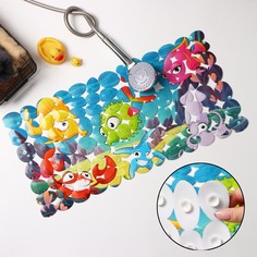 Коврик противоскользящий спа в ванну на присосках доляна