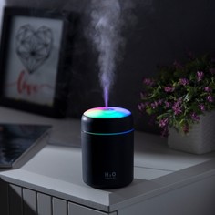 Увлажнитель hm-26, ультразвуковой, 0.3 л, 2 вт, подсветка, usb ( в комплекте), черный No Brand