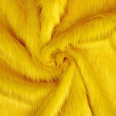 Лоскут мех на трикотажной основе, 100*150см,цвет медовый Страна Карнавалия