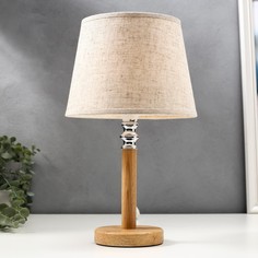 Лампа настольная 16391/1 e14 40вт светлое дерево 22х22х37 см Risalux