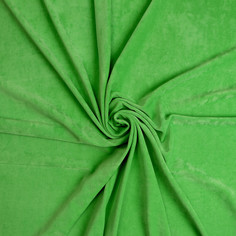 Лоскут велюр на трикотажной основе,зеленый 100*180см,80% хл,20% п/э Страна Карнавалия