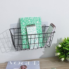 Корзина для мелочей доляна, 13х29х11,5 см, цвет черный