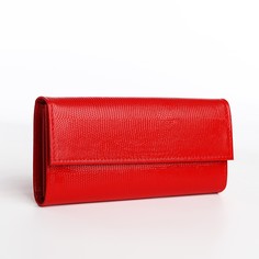 Кошелек на кнопке, цвет красный No Brand