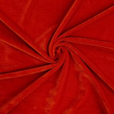 Лоскут велюр на трикотажной основе,рыже-коричневый 100*180см,80% хл,20%п/э Страна Карнавалия
