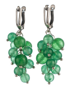 Серьги Бусики Колечки