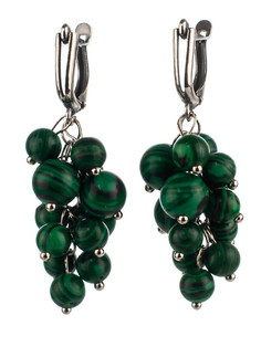 Серьги Бусики Колечки