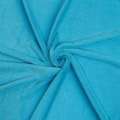 Лоскут мех на трикотажной основе, 100*150см,цвет голубой Страна Карнавалия