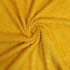 Лоскут мех на трикотажной основе кудрявый, 50*50см,цвет желтый Страна Карнавалия
