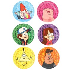 Тарелки бумажные, гравити фолз, набор 6 шт 18 см Disney