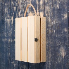 Подарочный ящик 30×20×10 см деревянный с откидной крышкой, с замком, ручка дарим красиво