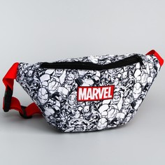 Сумка поясная, 25х6х13 см, на молнии, мстители Marvel