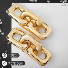 Серьги металл Queen Fair