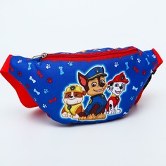 Сумка поясная, 25х6х13 см, на молнии, щенячий патруль PAW Patrol