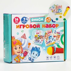 Игровой набор с проектором и 3 книжки фиксики sl-05308, свет