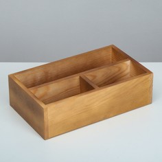 Ящик деревянный 34.5×20.5×10 см подарочный комодик, брашированный Дарим красиво