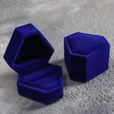 Футляр бархатный под серьги/кольцо No Brand