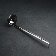 Половник из нержавеющей стали, 120 мл, 34×8 см, цвет серебряный No Brand