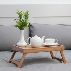 Столик для завтрака со складными ножками, 37,5 x 25 см No Brand