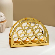 Салфетница mercy, 13×9×3,5 см, цвет золотой No Brand