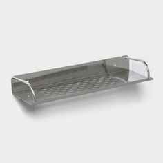 Полка, 38,5×11×5 см, нержавеющая сталь No Brand