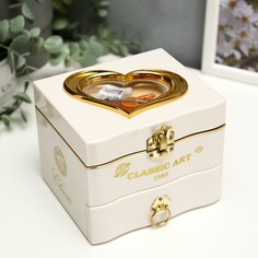 Шкатулка пластик музыкальная механическая No Brand