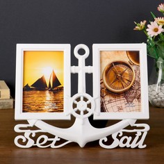 Фоторамка пластик на 2 фото 10х15 см No Brand