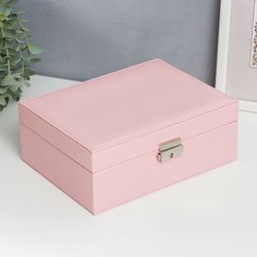 Шкатулка кожзам для украшений No Brand