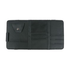 Органайзер на солнцезащитный козырек, 30×14.5 см, черный No Brand