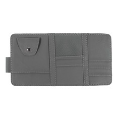 Органайзер на солнцезащитный козырек, 30×14.5 см, серый No Brand