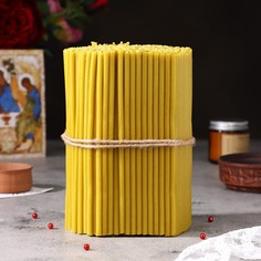 Свечи медовые №80, упаковка 2кг, парафин + медовое масло No Brand